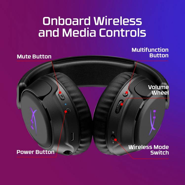 HyperX Cloud Flight 2 wireless headset, imported from the UK