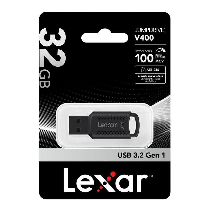Lexar JumpDrive V400 flash drive 32GB, imported from the UK