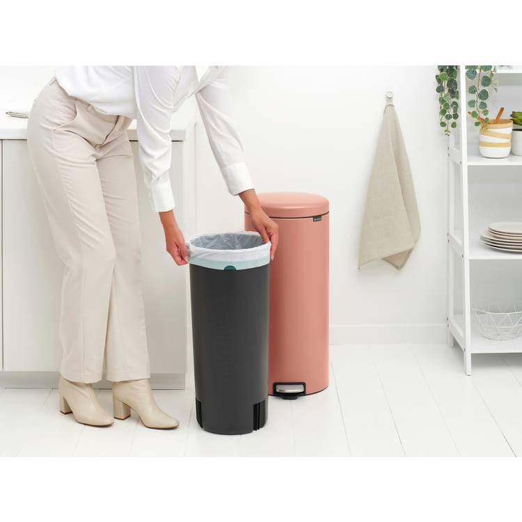 Brabantia copper pedal bin 30 litre, imported from the UK