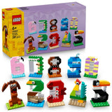 LEGO Birthday Numbers building set with animal figures - British product