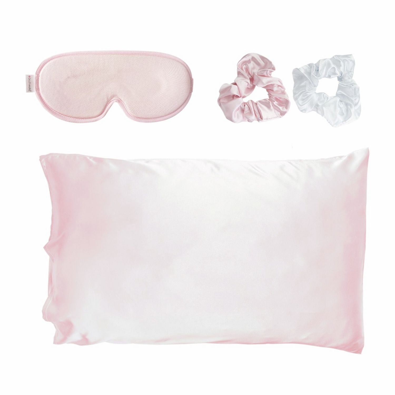 Brushworks satin sleep set with pillowcase mask and scrunchies (British brand)