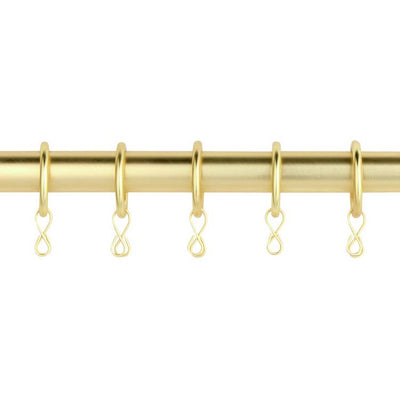 Argos Argos Home Metal Curtain Rings - Polished Gold - 20 Count- Buy online at McGrocer
