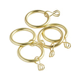 Argos Home 20 metal curtain rings polished gold (British brand)