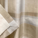 Fusion Balmoral Check Eyelet Curtains - Natural - 229x183cm