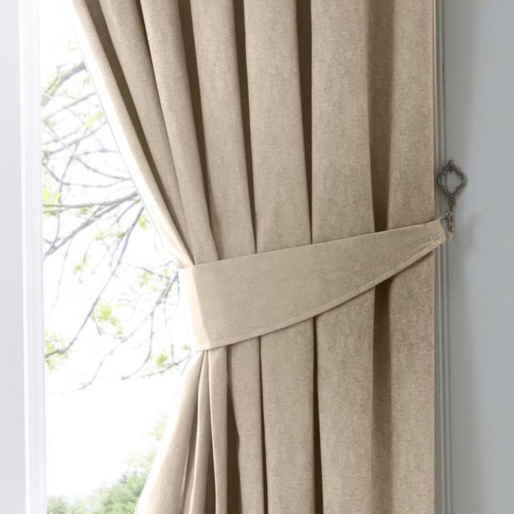 Fusion Dijon blackout curtains natural 117x137cm, UK version