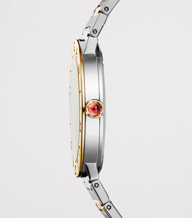 Bvlgari stainless steel and gold watch 33mm UK version