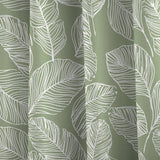 Fusion Matteo palm leaf green curtains 117x137cm (British brand)