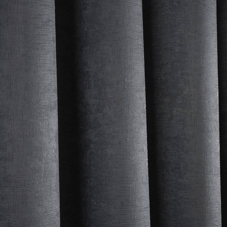 Fusion dim-out eyelet curtains charcoal 117x137cm - British product