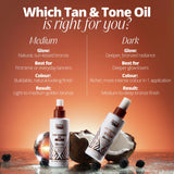 Skin and Tan Tan and Tone self-tanning oil 145ml - British product