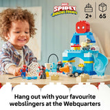 LEGO DUPLO Spidey Webquarters building toy set 65 pieces, imported from the UK