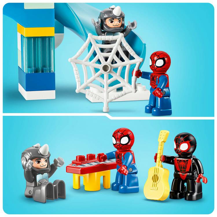 LEGO DUPLO Spidey Webquarters building toy set 65 pieces, imported from the UK