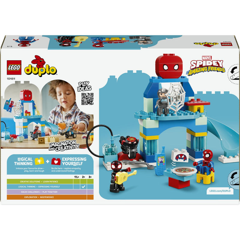 LEGO DUPLO Spidey Webquarters building toy set 65 pieces, imported from the UK