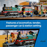LEGO City Vintage Steam Train toy train set 575 pieces, imported from the UK
