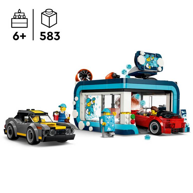 LEGO City Drive-Through Car Wash building set, imported from the UK
