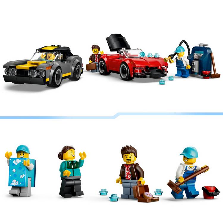 LEGO City Drive-Through Car Wash building set, imported from the UK