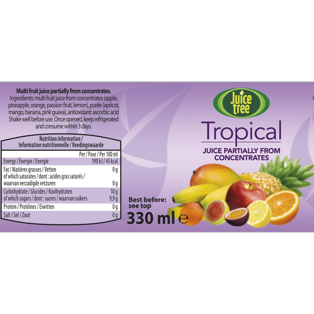 Juice Tree Tropical Juice, 12 x 330ml