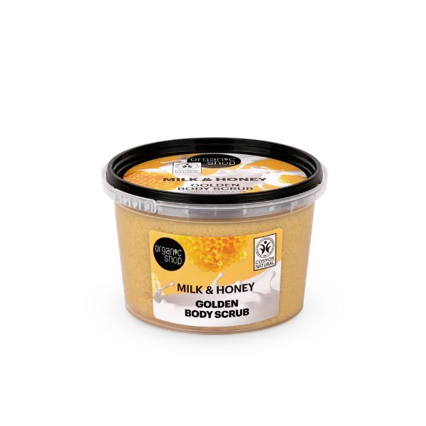 Organic Shop Milk & Honey Golden Body Scrub 250ml - British product