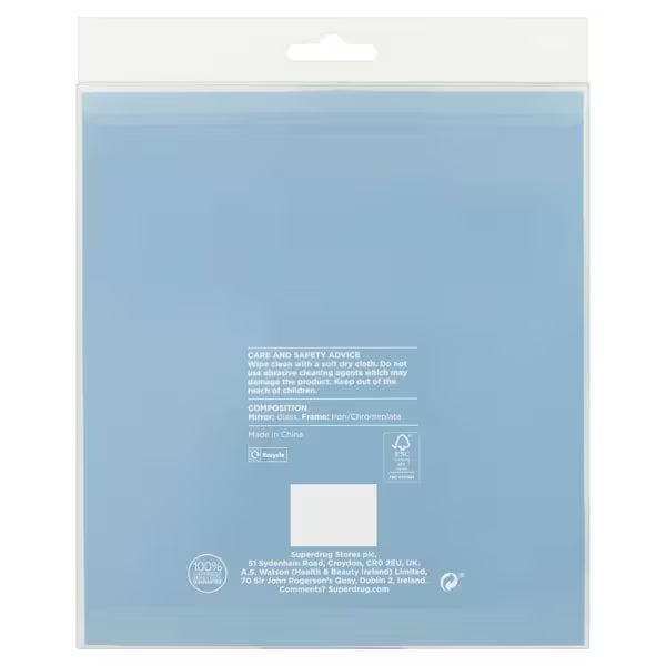 Superdrug double sided magnified mirror makeup tool (British brand)