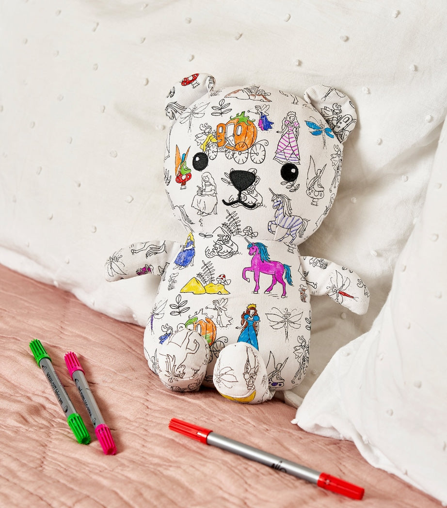 eatsleepdoodle Artie Bear fairytale colour-in bear - British product