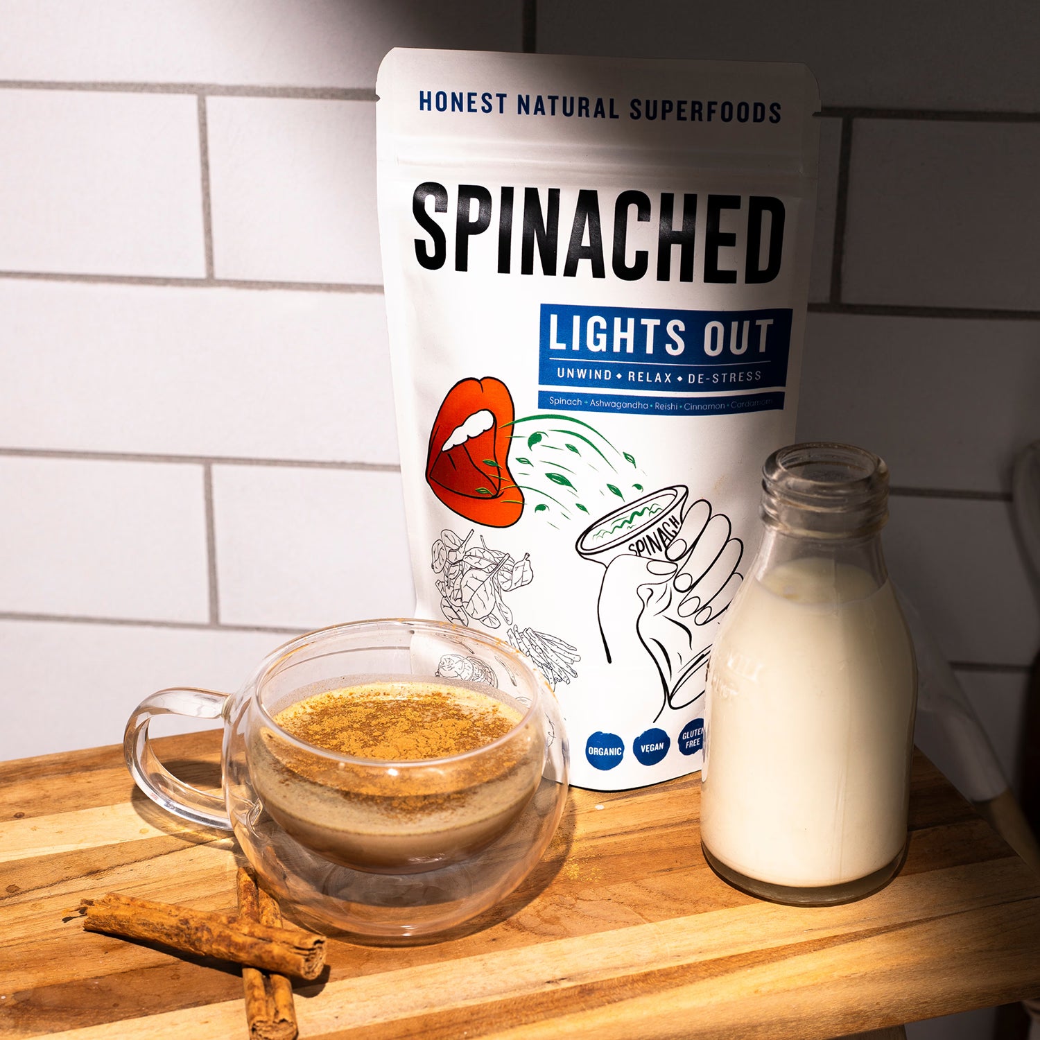 Spinached Lights Out superfood powder 200g - British product