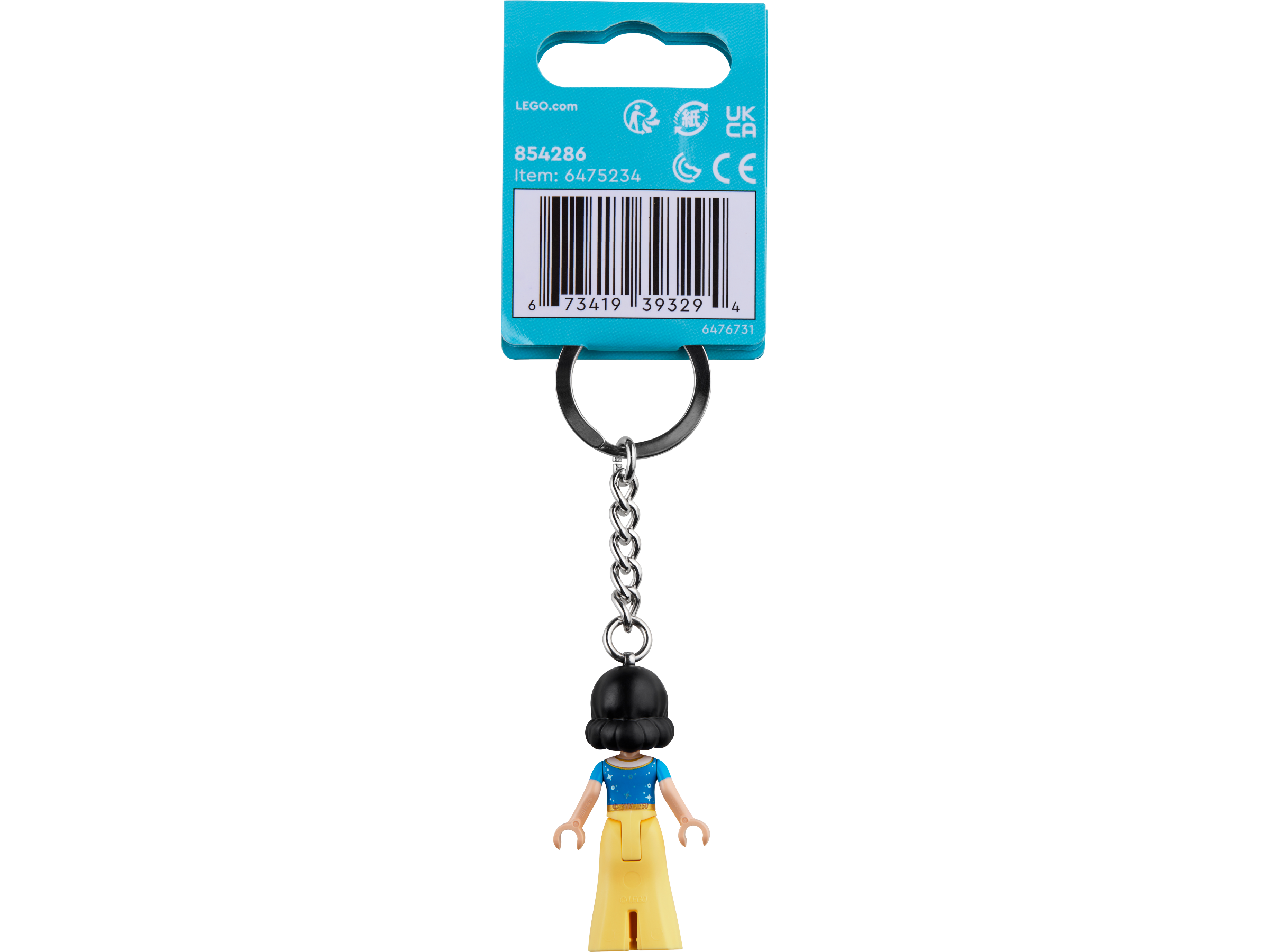 LEGO Disney Snow White key chain mini-doll 8cm (British brand)