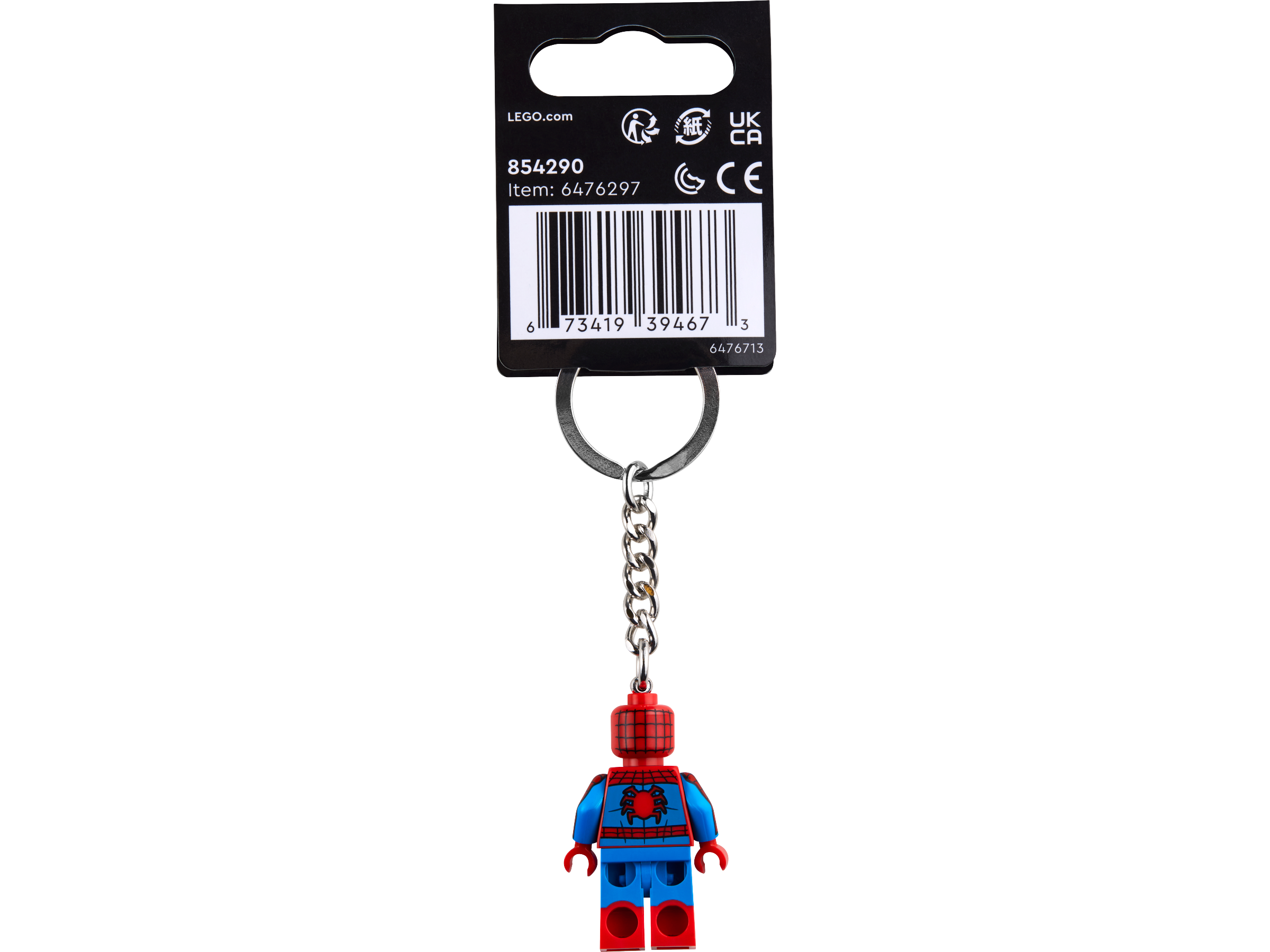 LEGO Spider-Man keyring minifigure 8cm (British brand)