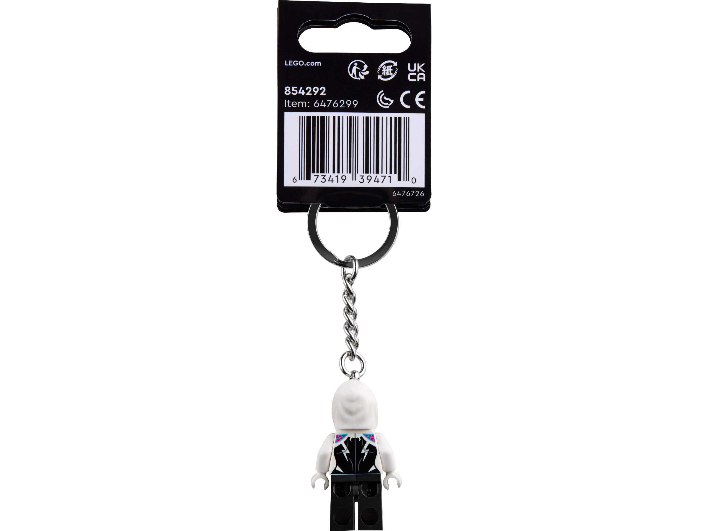 LEGO Ghost-Spider Key Chain Minifigure 8cm , UK version