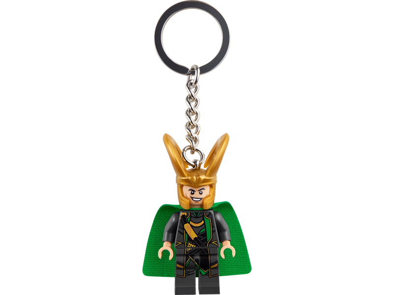 LEGO Marvel Loki Minifigure Keyring with cape 8cm, UK version
