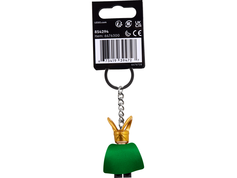 LEGO Marvel Loki Minifigure Keyring with cape 8cm, UK version