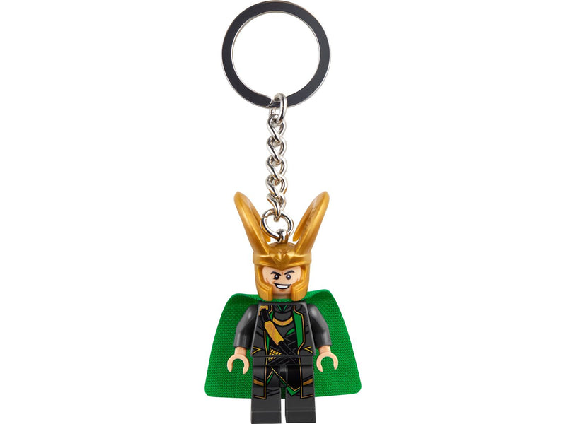 LEGO Marvel Loki Minifigure Keyring with cape 8cm, UK version