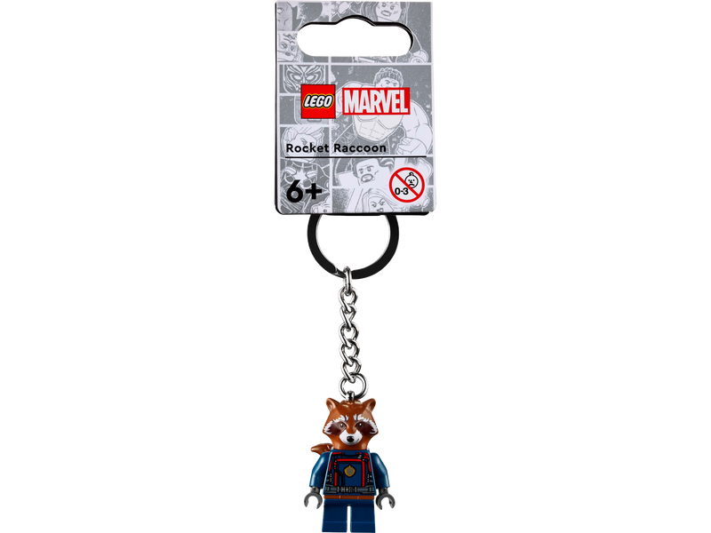 LEGO Rocket Raccoon Key Chain 9cm, imported from the UK