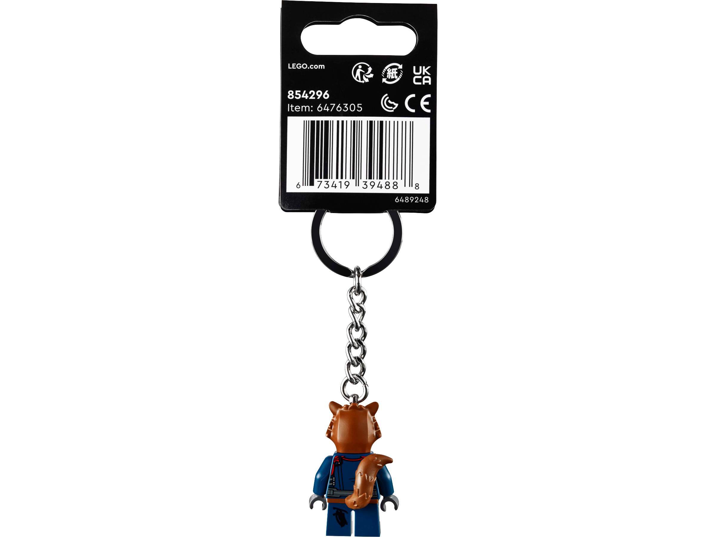 LEGO Rocket Raccoon Key Chain 9cm, imported from the UK