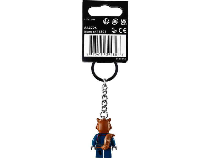 LEGO Rocket Raccoon Key Chain 9cm, imported from the UK