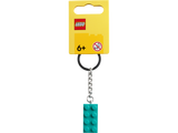 LEGO Brick Keyring Bright Bluish Green 8cm long - British product