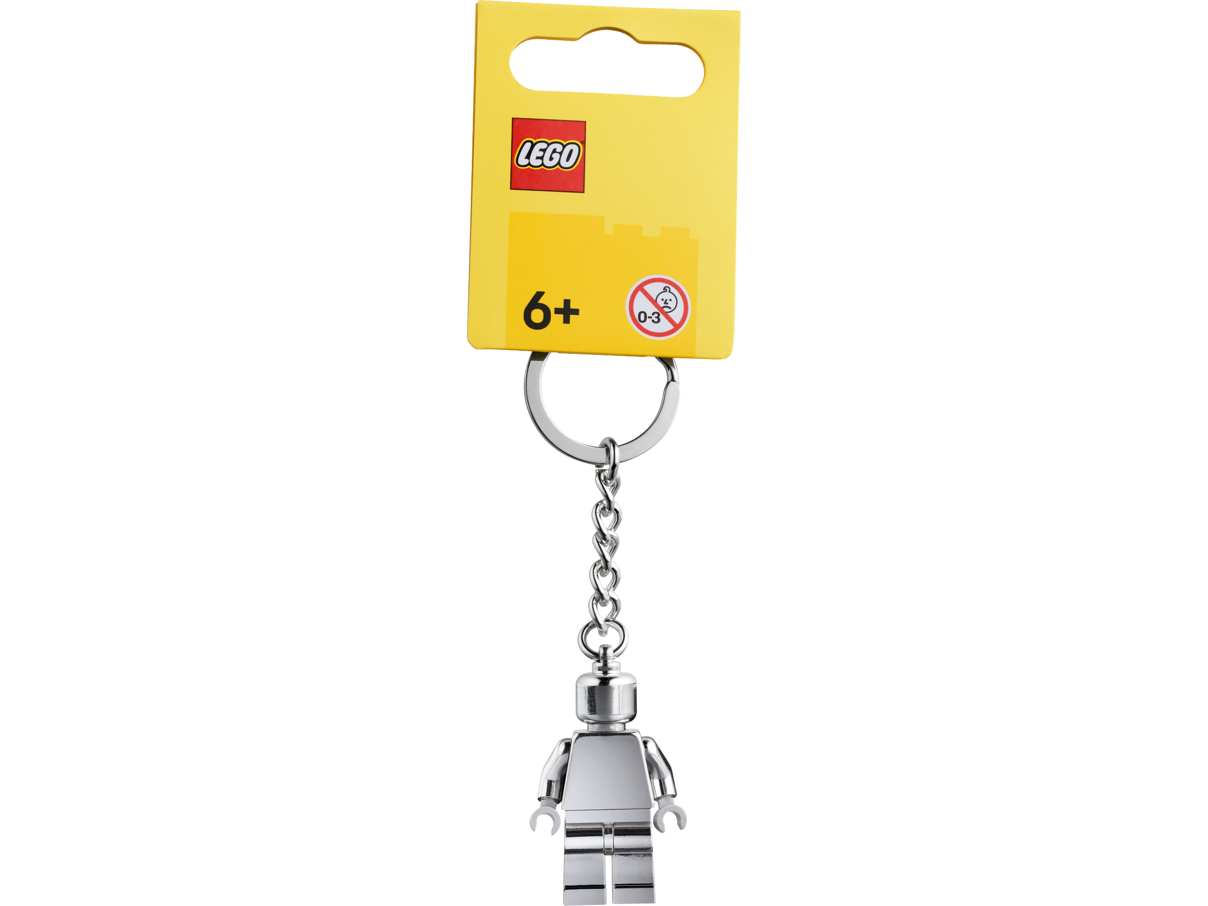 LEGO Silver Minifigure Key Ring 9cm length (British brand)
