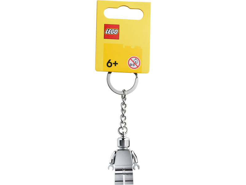 LEGO Silver Minifigure Key Ring 9cm length (British brand)