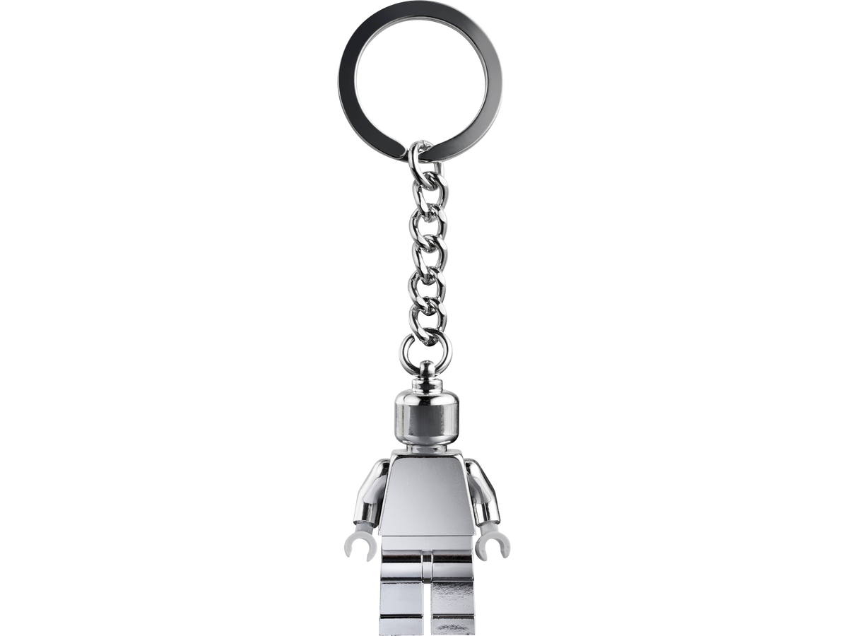 LEGO Silver Minifigure Key Ring 9cm length (British brand)