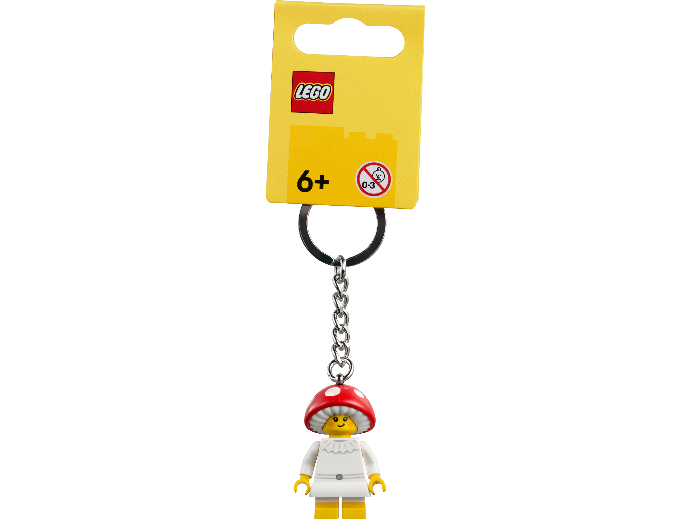 LEGO Mushroom Girl Keychain 9cm, imported from the UK