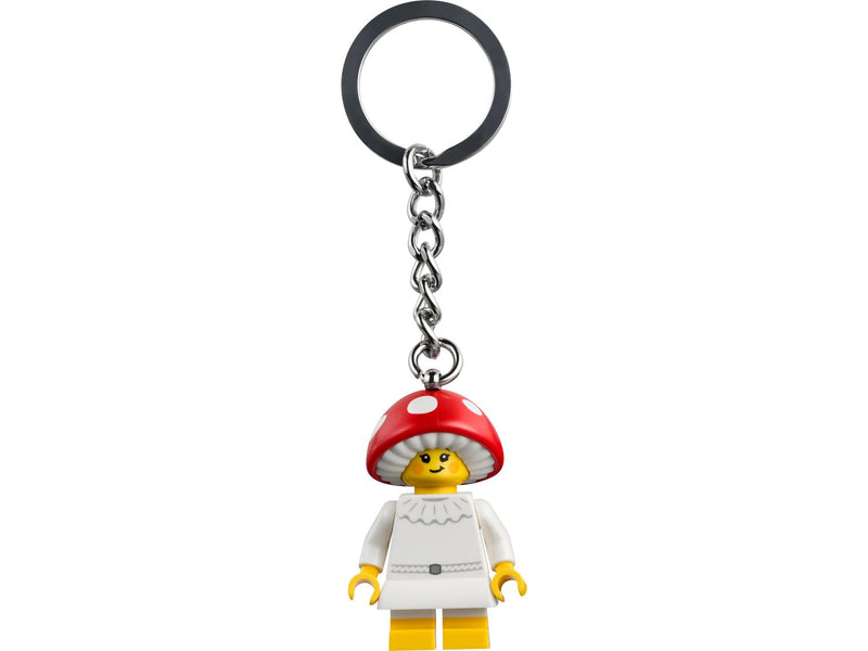 LEGO Mushroom Girl Keychain 9cm, imported from the UK