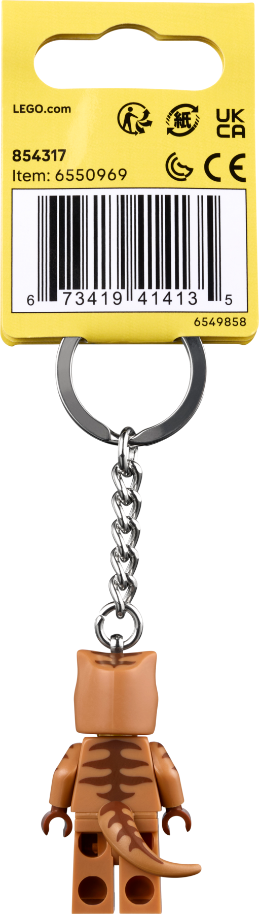 LEGO T. rex Suit Guy Key Chain 9cm (British brand)