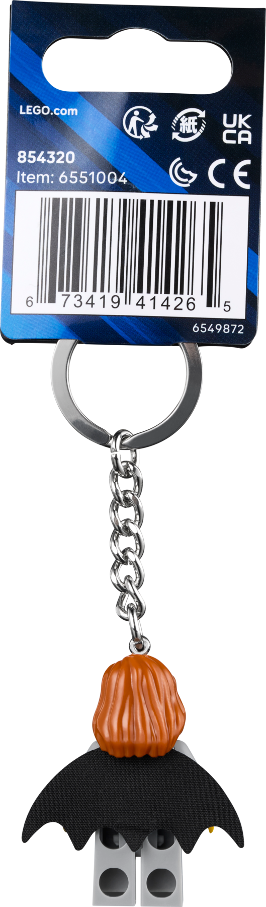 LEGO Batgirl Key Chain minifigure 9cm long - British product