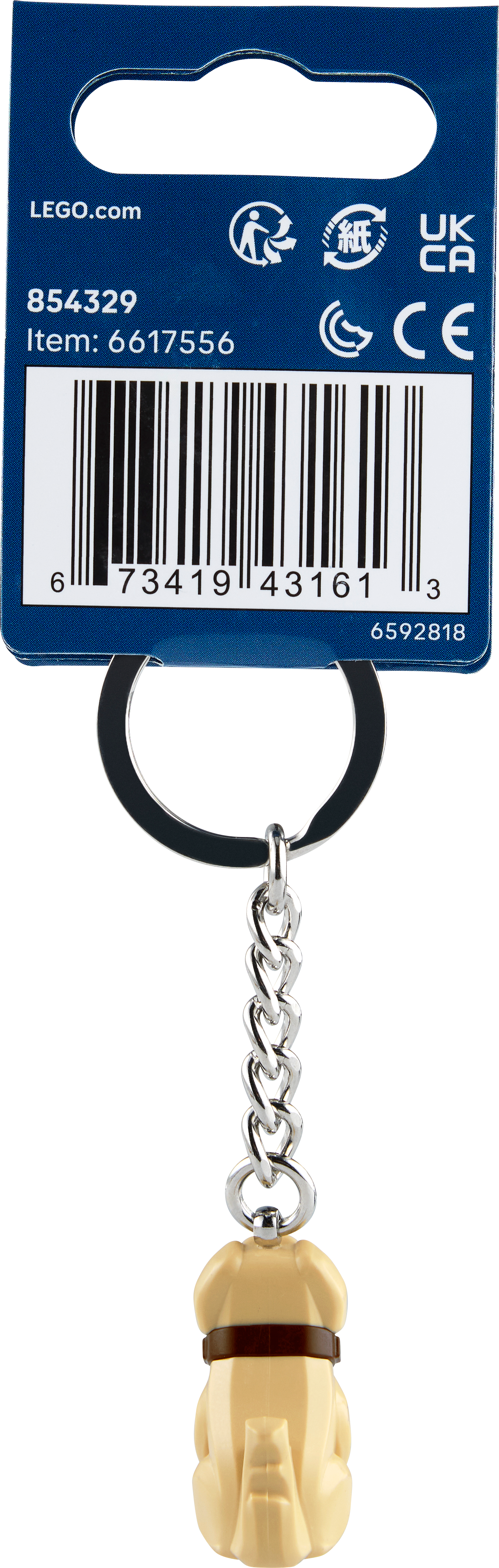 LEGO Dug the Dog key chain 3 in, UK version