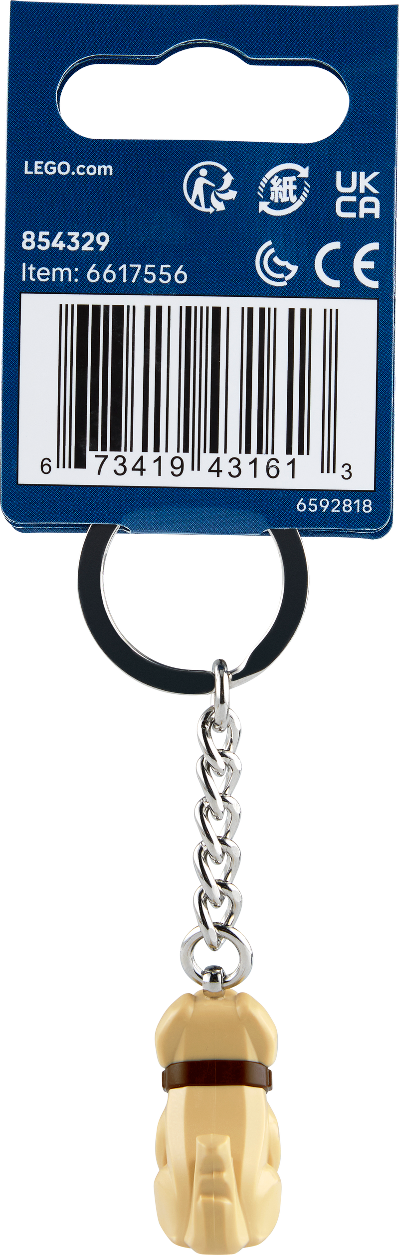 LEGO Dug the Dog key chain 3 in, UK version