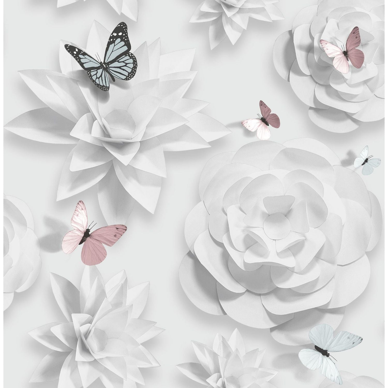 Superfresco Origami Floral wallpaper roll, imported from the UK