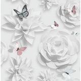 Superfresco Origami Floral wallpaper roll, imported from the UK