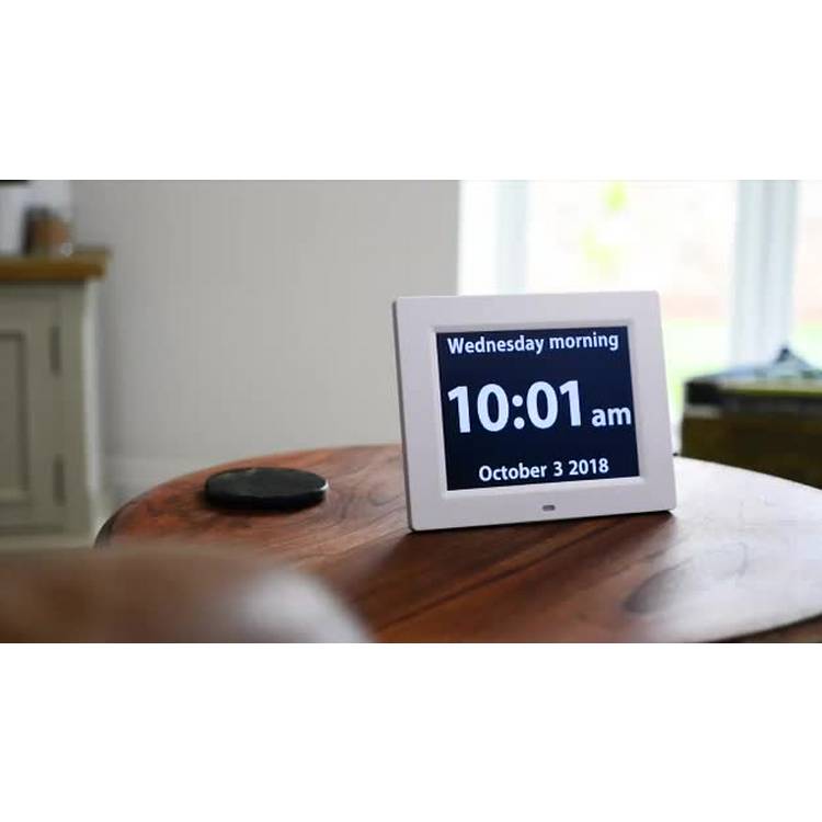 Ravencourt Living Rosebud dementia reminder clock, imported from the UK