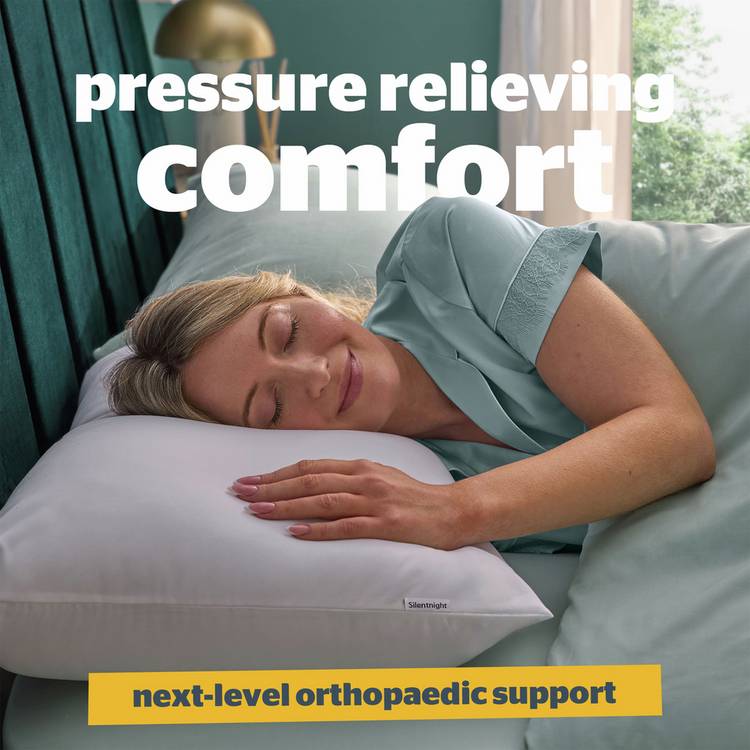 Silentnight orthopaedic medium support pillow 74x48cm - British product