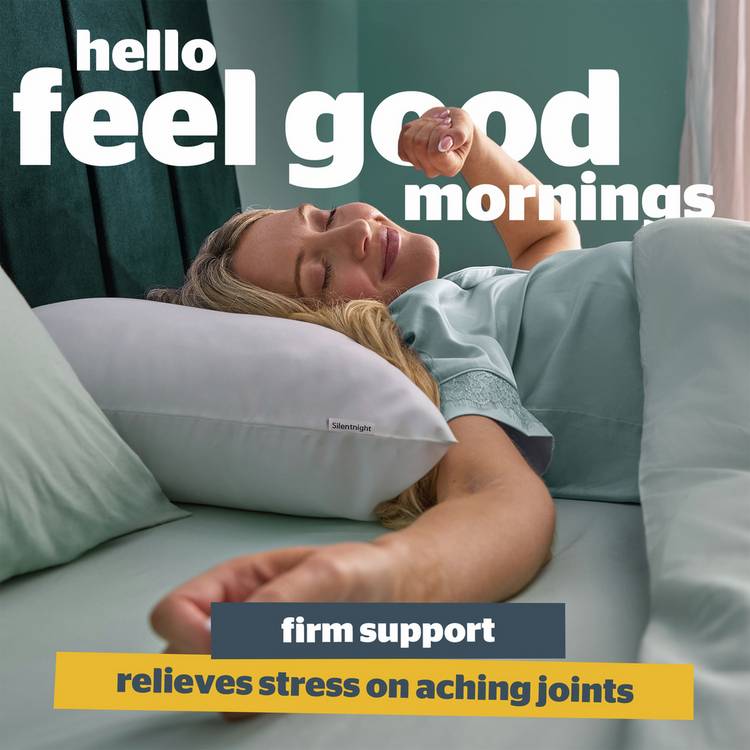 Silentnight orthopaedic medium support pillow 74x48cm - British product