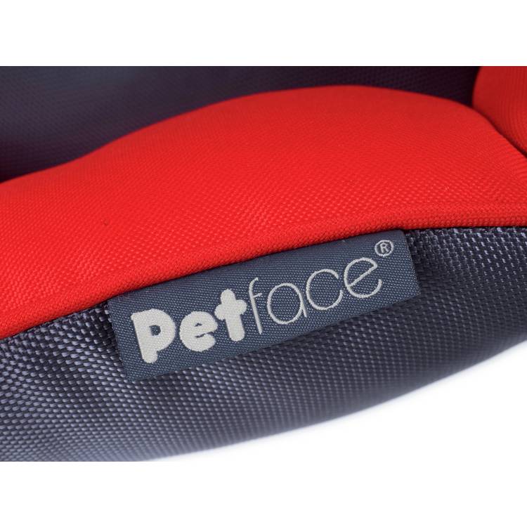 Petface Oxford Oval Red large dog bed - British product