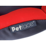 Petface Oxford Oval Red large dog bed - British product